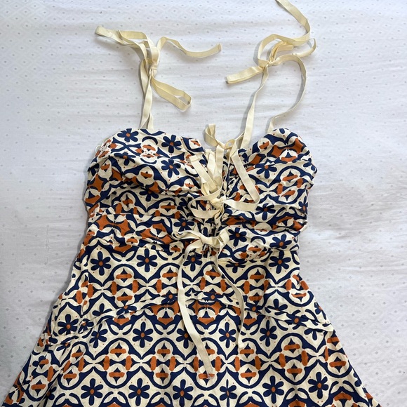 NEW FREE PEOPLE PALMA PRINTED FLORAL BOHO MIDI MAX DRESS XS - Picture 3 of 15